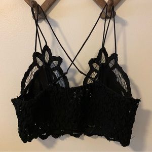 Free People One Adela Bralette EUC worn once Small Black